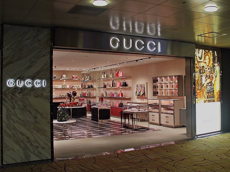 Gucci at Changi Airport Terminal 2